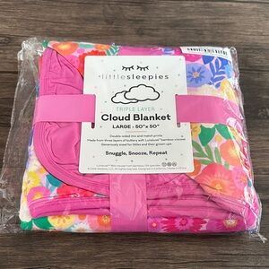 Little Sleepies Vibrant Floral Blanket
